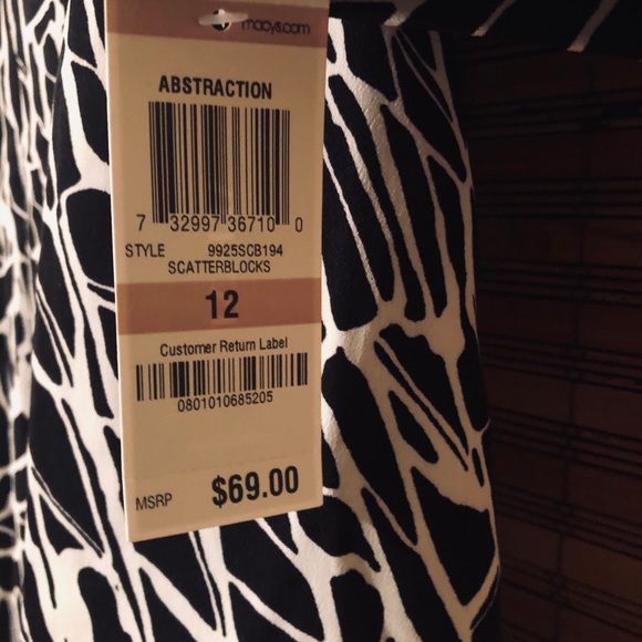 NWT Alfani Abstraction Size Mini dress /long top - Picture 6 of 6